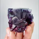 Natural Purple Phantom Fluorite, Mineral Specimen: Yindu,Inner Mongolia (45*50*25MM) - image 2