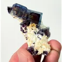Natural Purple Phantom Fluorite, Mineral Specimen: Yindu,Inner Mongolia (45*55*10MM) - image 4