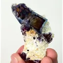 Natural Purple Phantom Fluorite, Mineral Specimen: Yindu,Inner Mongolia (45*55*10MM) - image 5