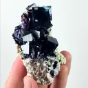 Natural Purple Phantom Fluorite, Mineral Specimen: Yindu,Inner Mongolia (45*80*25MM) - image 3