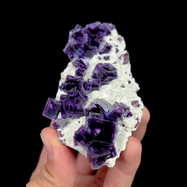 Natural Purple Phantom Fluorite, Mineral Specimen: Yindu,Inner Mongolia (55*105*55MM) - image 4