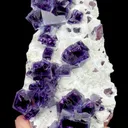 Natural Purple Phantom Fluorite, Mineral Specimen: Yindu,Inner Mongolia (55*105*55MM) - image 2