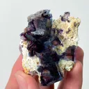 Natural Purple Phantom Fluorite, Mineral Specimen: Yindu,Inner Mongolia (55*45*20MM) - image 3