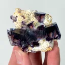Natural Purple Phantom Fluorite, Mineral Specimen: Yindu,Inner Mongolia (55*45*20MM) - image 2
