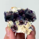 Natural Purple Phantom Fluorite, Mineral Specimen: Yindu,Inner Mongolia (55*45*20MM) - image 1