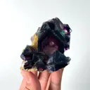 Natural Purple Phantom Fluorite, Mineral Specimen: Yindu,Inner Mongolia (60*60*40MM) - image 4