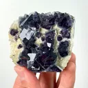 Natural Purple Phantom Fluorite, Mineral Specimen: Yindu,Inner Mongolia (70*55*25MM) - image 3