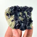 Natural Purple Phantom Fluorite, Mineral Specimen: Yindu,Inner Mongolia (70*55*25MM) - image 4