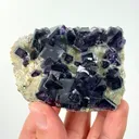 Natural Purple Phantom Fluorite, Mineral Specimen: Yindu,Inner Mongolia (70*55*25MM) - image 2