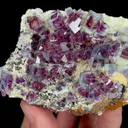 Natural Purple Phantom Fluorite, ,Mineral Specimen: Yindu,Inner Mongolia (70*55*30MM) - image 3