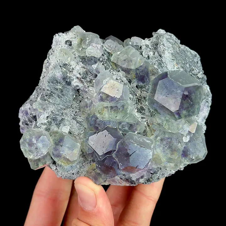 Natural Purple Phantom Fluorite, Mineral Specimen:Fujian,China (110*70*70MM) - image 2