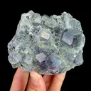 Natural Purple Phantom Fluorite, Mineral Specimen:Fujian,China (110*70*70MM) - image 2