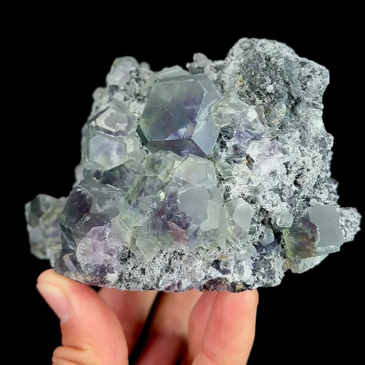 Natural Purple Phantom Fluorite, Mineral Specimen:Fujian,China (110*70*70MM) - image 3