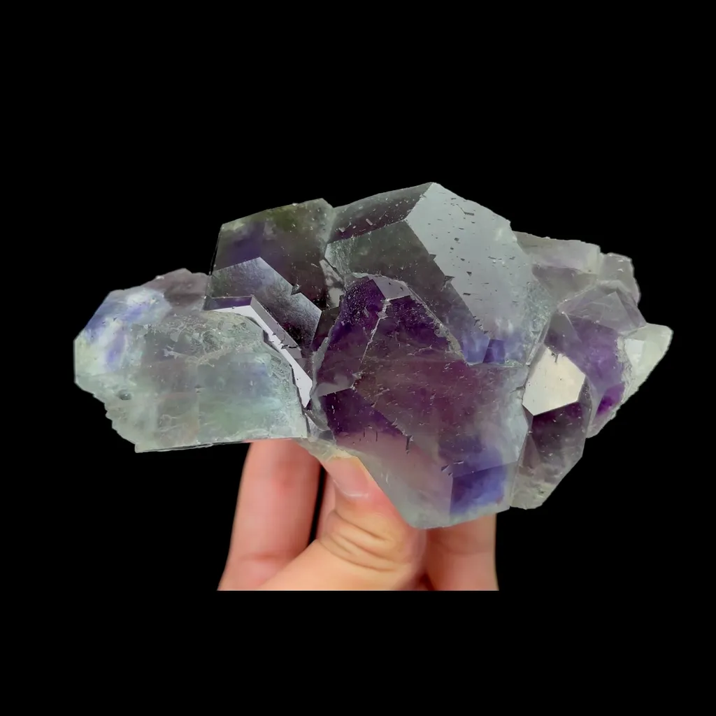 Natural Purple Phantom Fluorite, Mineral Specimen:Fujian,China (120*60*55MM) - image 4