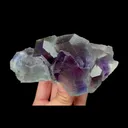 Natural Purple Phantom Fluorite, Mineral Specimen:Fujian,China (120*60*55MM) - image 1
