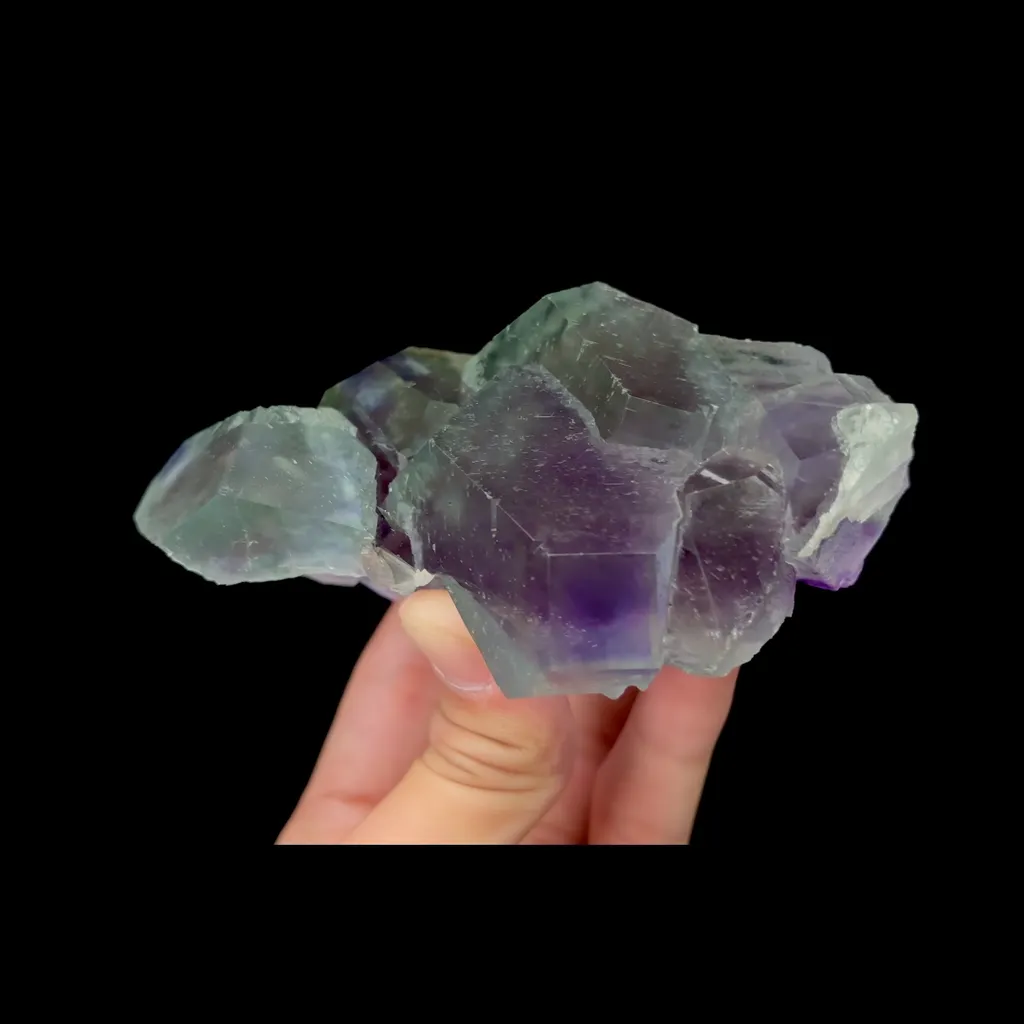 Natural Purple Phantom Fluorite, Mineral Specimen:Fujian,China (120*60*55MM) - image 2