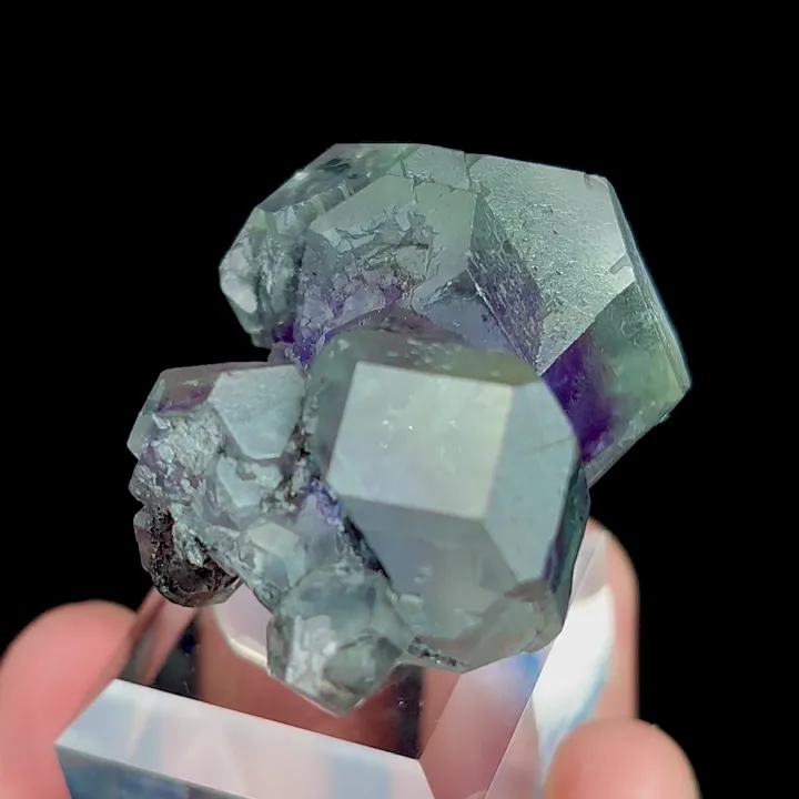 Natural Purple Phantom Fluorite, Mineral Specimen:Fujian,China (45*30*30MM) - image 3