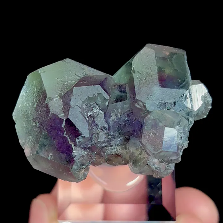 Natural Purple Phantom Fluorite, Mineral Specimen:Fujian,China (45*30*30MM) - image 2