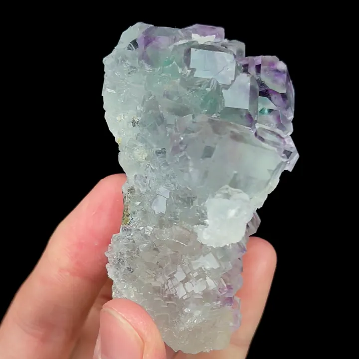Natural Purple Phantom Fluorite, Mineral Specimen:Fujian,China (80*55*45MM) image