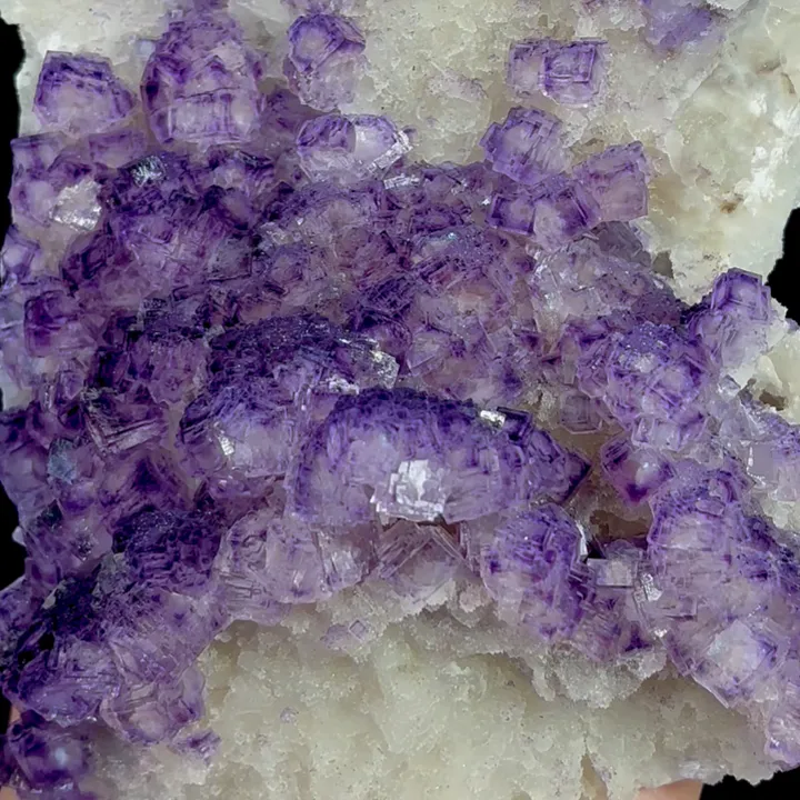 Natural Purple Phantom Fluorite, Mineral Specimen:Henan (125*160*60MM) - image 4
