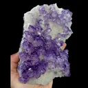 Natural Purple Phantom Fluorite, Mineral Specimen:Henan (125*160*60MM) - image 3