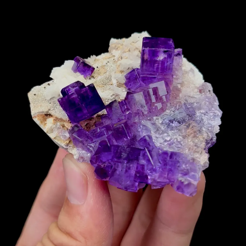 Natural Purple Phantom Fluorite Mineral Specimen,High Quality Specimen,NORTHWEST CHINA(60*50*30mm) image