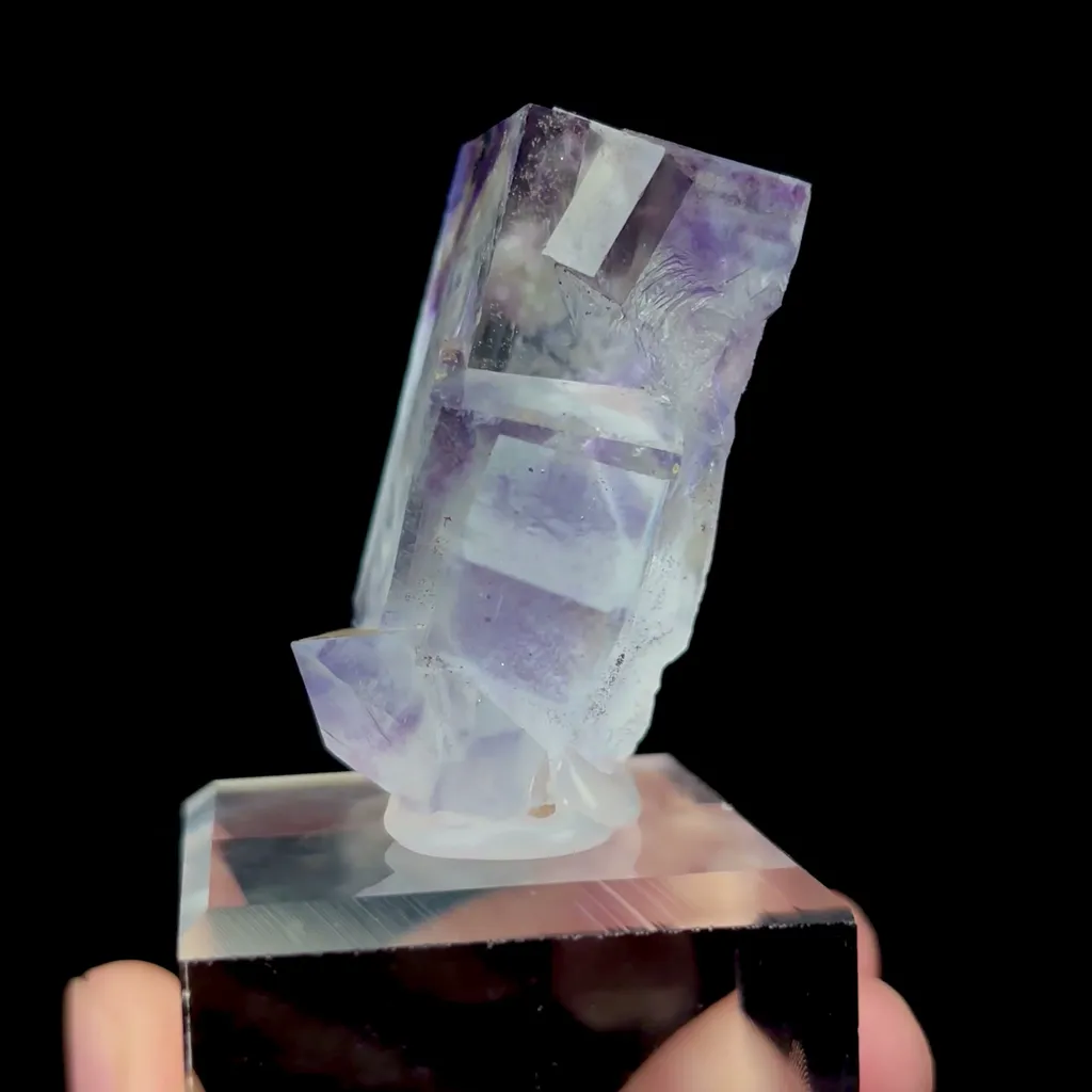 Natural Purple Phantom Fluorite Mineral Specimen,High Quality Specimen,YAO GANG XIAN,HUNAN,CHINA(38*27*50mm) - image 2