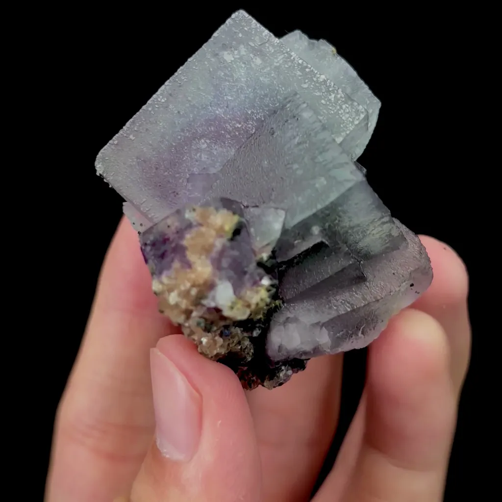 Natural Purple Phantom Fluorite Mineral Specimen,High Quality Specimen,YAO GANG XIAN,HUNAN,CHINA(40*40*40mm) - image 3