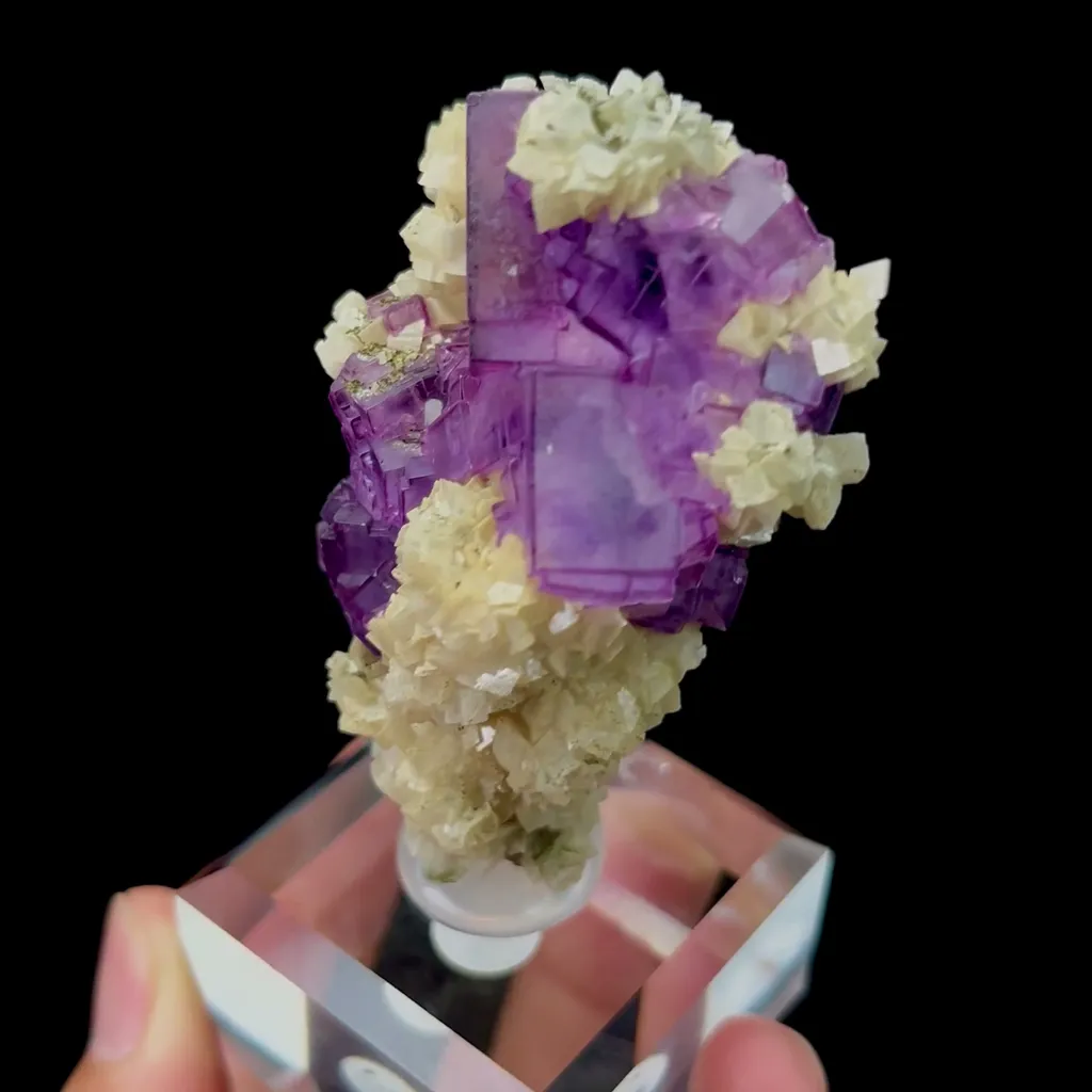 Natural Purple Phantom Fluorite Mineral Specimen,High Quality Specimen,YAO GANG XIAN,HUNAN,CHINA(41*27*70mm) - image 2