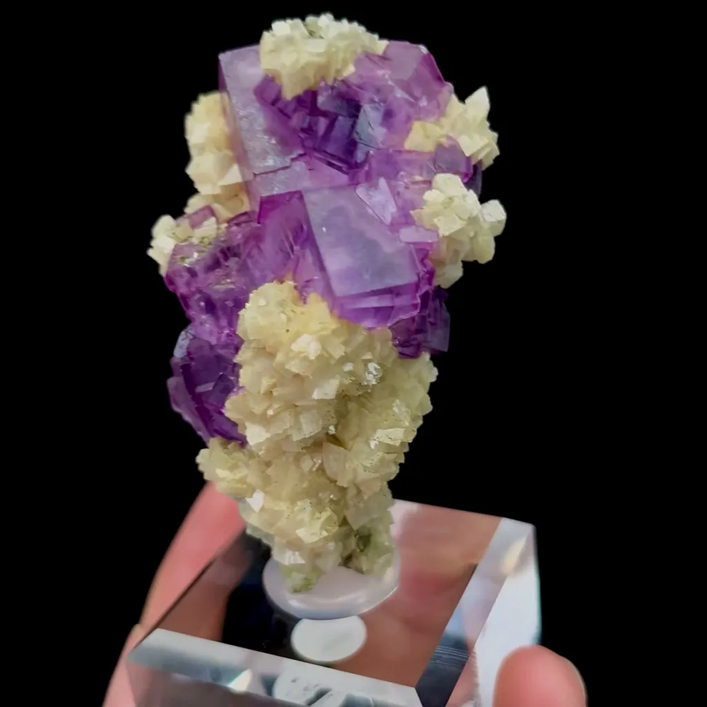Natural Purple Phantom Fluorite Mineral Specimen,High Quality Specimen,YAO GANG XIAN,HUNAN,CHINA(41*27*70mm) - image 3