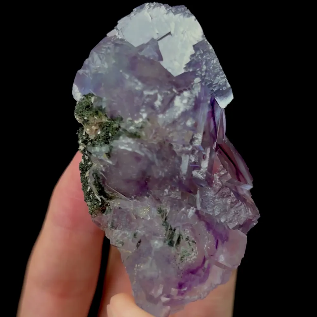 Natural Purple Phantom Fluorite Mineral Specimen,High Quality Specimen,YAO GANG XIAN,HUNAN,CHINA(42*31*70mm) - image 2