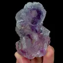 Natural Purple Phantom Fluorite Mineral Specimen,High Quality Specimen,YAO GANG XIAN,HUNAN,CHINA(42*31*70mm) - image 1