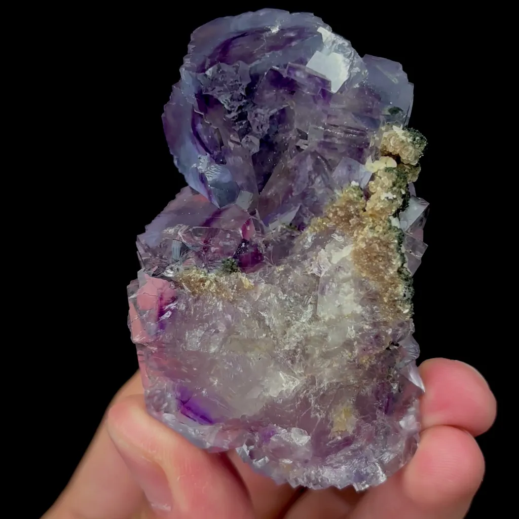 Natural Purple Phantom Fluorite Mineral Specimen,High Quality Specimen,YAO GANG XIAN,HUNAN,CHINA(42*31*70mm) - image 4