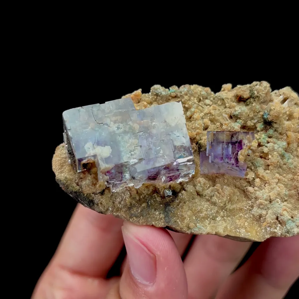 Natural Purple Phantom Fluorite Mineral Specimen,High Quality Specimen,YAO GANG XIAN,HUNAN,CHINA(80*40*25mm) - image 2
