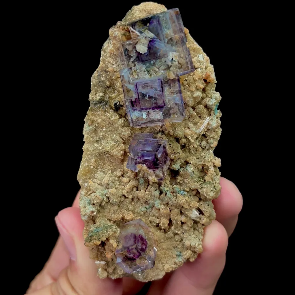 Natural Purple Phantom Fluorite Mineral Specimen,High Quality Specimen,YAO GANG XIAN,HUNAN,CHINA(80*40*25mm) - image 4