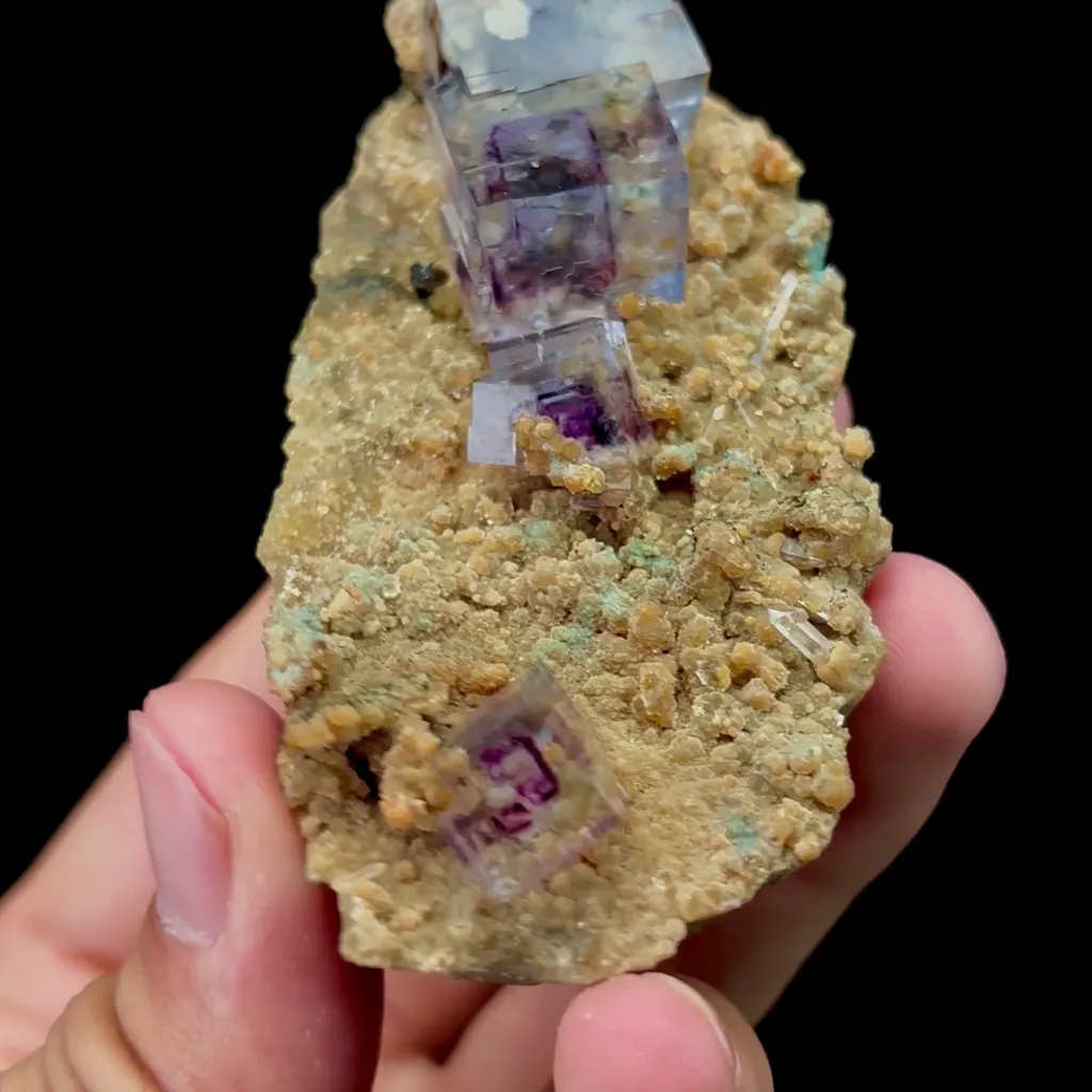Natural Purple Phantom Fluorite Mineral Specimen,High Quality Specimen,YAO GANG XIAN,HUNAN,CHINA(80*40*25mm) - image 3