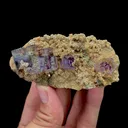 Natural Purple Phantom Fluorite Mineral Specimen,High Quality Specimen,YAO GANG XIAN,HUNAN,CHINA(80*40*25mm) - image 1