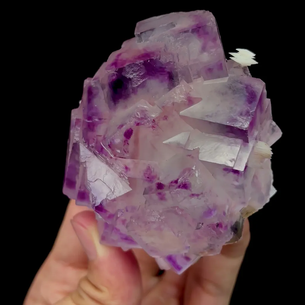 Natural Purple Phantom Fluorite Mineral Specimen,High Quality Specimen,YaoGangXian,HuNan,CHINA(82*73*49mm) - image 3