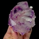 Natural Purple Phantom Fluorite Mineral Specimen,High Quality Specimen,YaoGangXian,HuNan,CHINA(82*73*49mm) - image 3