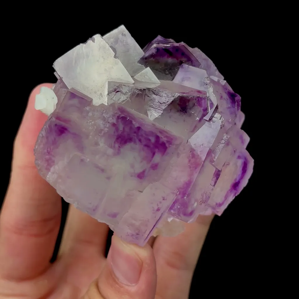 Natural Purple Phantom Fluorite Mineral Specimen,High Quality Specimen,YaoGangXian,HuNan,CHINA(82*73*49mm) - image 2