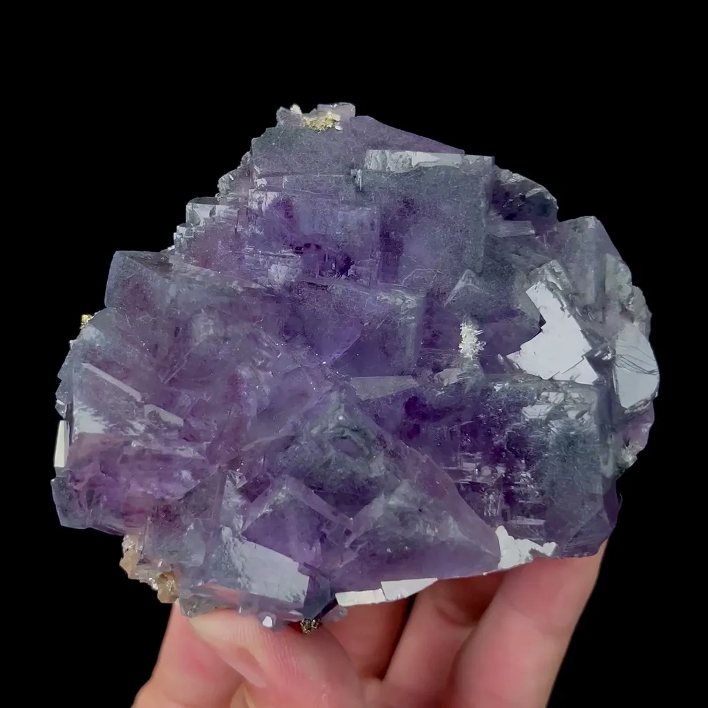 Natural Purple Phantom Fluorite Mineral Specimen,High Quality Specimen,YINDU,INNER MONGOLIA,CHINA(100*75*43mm) image