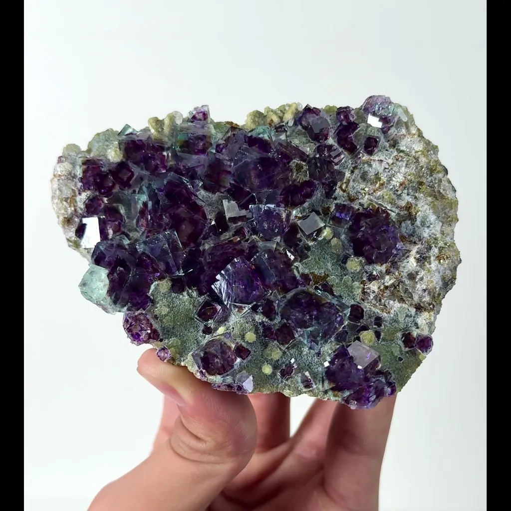 Natural Purple Phantom Fluorite Mineral Specimen,High Quality Specimen,YINDU,INNER MONGOLIA,CHINA(112*81*26mm) - image 4
