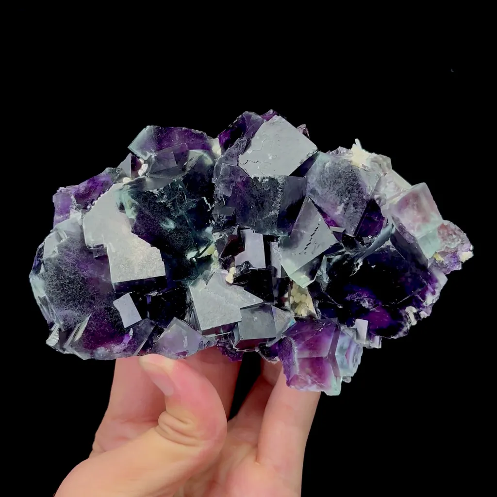 Natural Purple Phantom Fluorite Mineral Specimen,High Quality Specimen,YINDU,INNER MONGOLIA,CHINA(142*95*32mm) - image 4