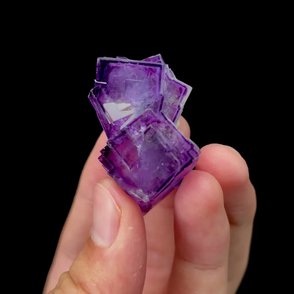 Natural Purple Phantom Fluorite Mineral Specimen,High Quality Specimen,YINDU,INNER MONGOLIA,CHINA(39*25*21mm) - image 2