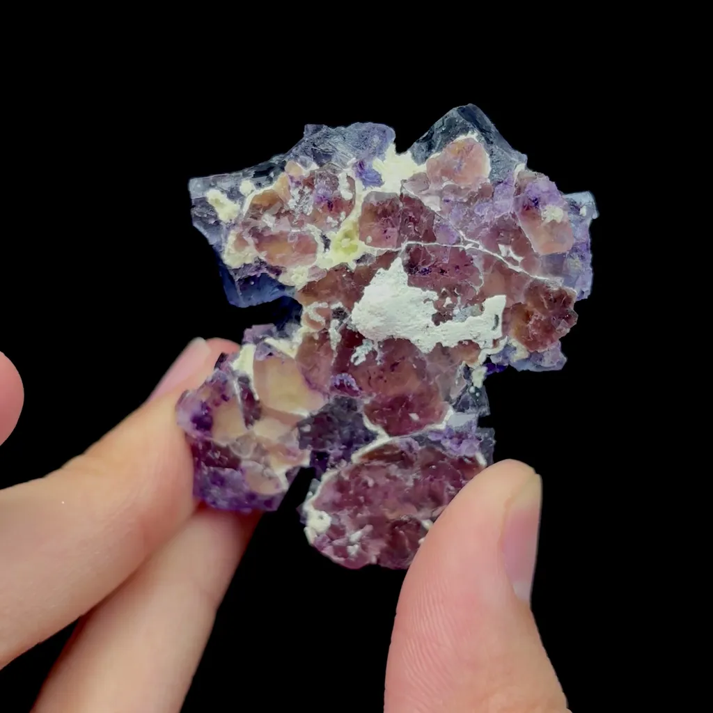 Natural Purple Phantom Fluorite Mineral Specimen,High Quality Specimen,YINDU,INNER MONGOLIA,CHINA(39*45*19mm) - image 4