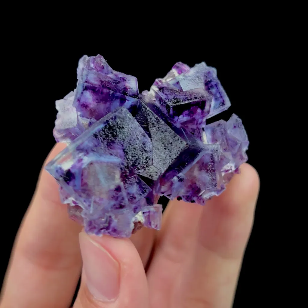 Natural Purple Phantom Fluorite Mineral Specimen,High Quality Specimen,YINDU,INNER MONGOLIA,CHINA(39*45*19mm) - image 2