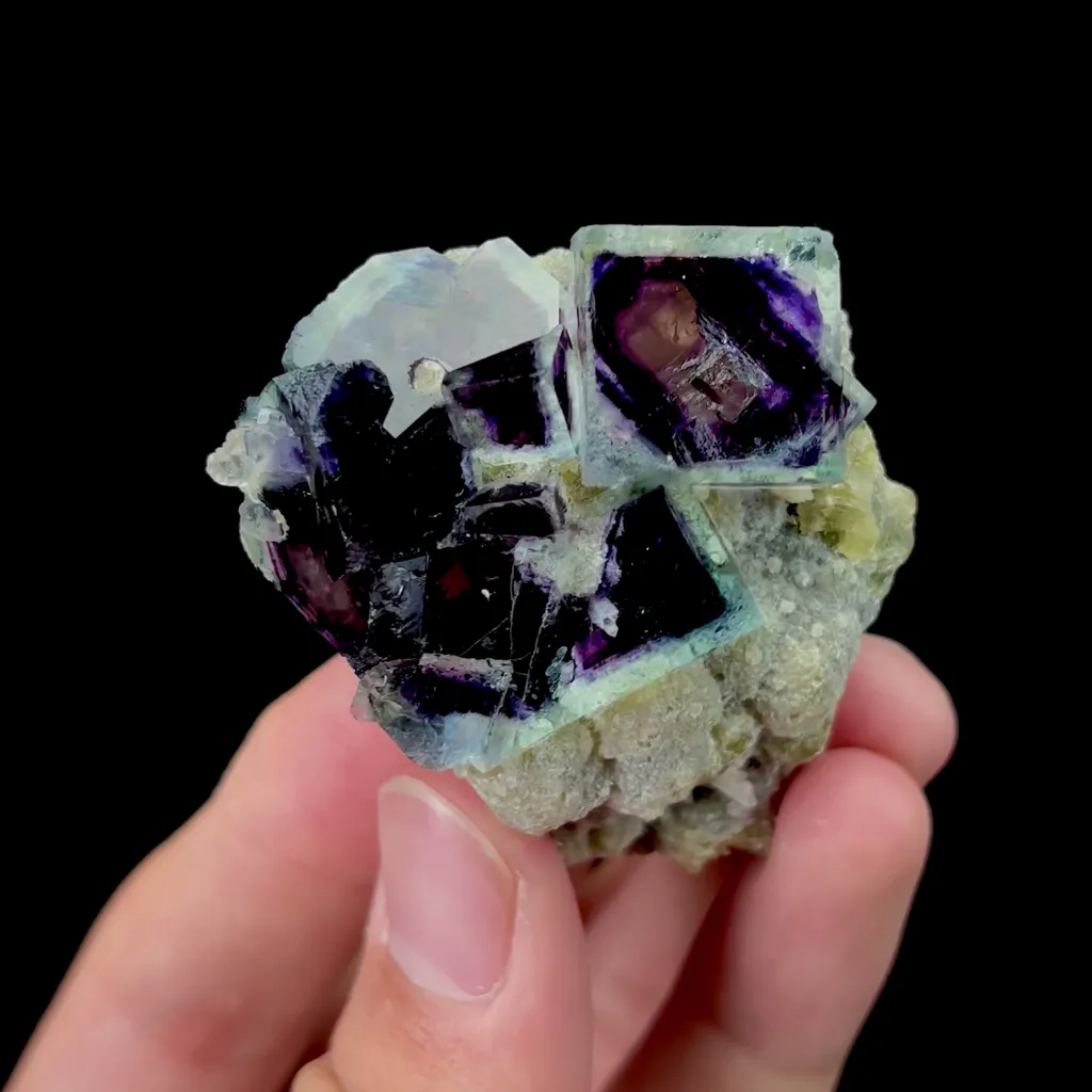 Natural Purple Phantom Fluorite Mineral Specimen,High Quality Specimen,YINDU,INNER MONGOLIA,CHINA(45*55*21mm) - image 3
