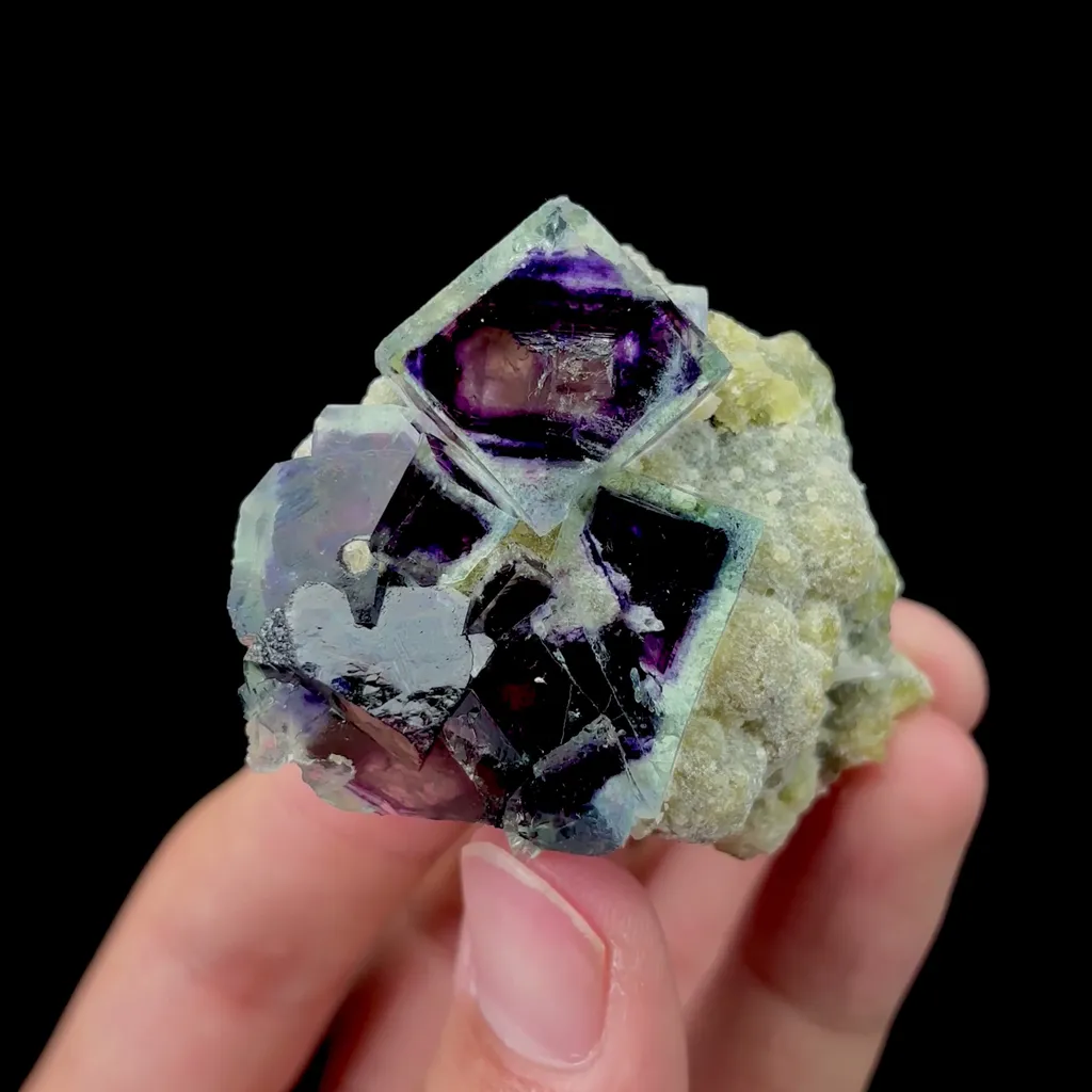 Natural Purple Phantom Fluorite Mineral Specimen,High Quality Specimen,YINDU,INNER MONGOLIA,CHINA(45*55*21mm) - image 4