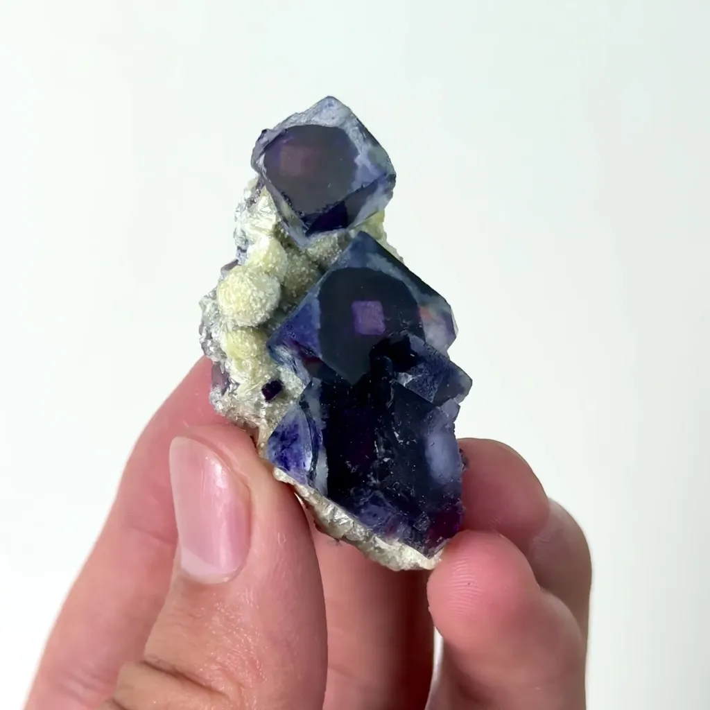 Natural Purple Phantom Fluorite Mineral Specimen,High Quality Specimen,YINDU,INNER MONGOLIA,CHINA(48*23*20mm) - image 2