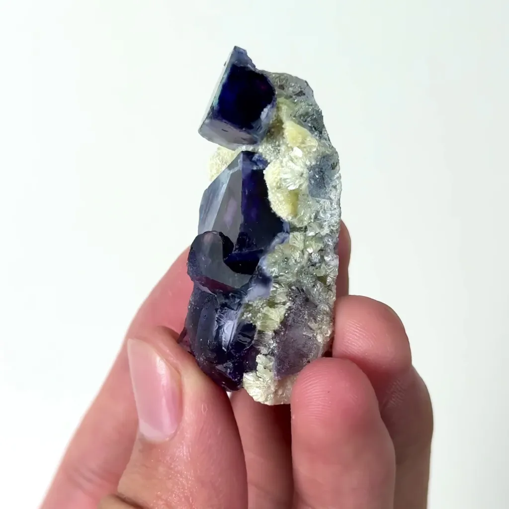 Natural Purple Phantom Fluorite Mineral Specimen,High Quality Specimen,YINDU,INNER MONGOLIA,CHINA(48*23*20mm) - image 3